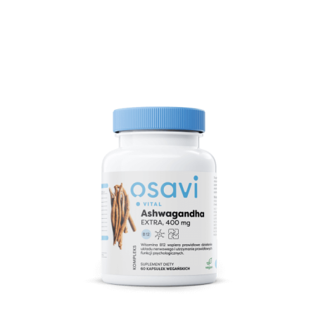 OSAVI Ashwagandha EXTRA 400 mg z wit. B12 (60 kaps.)