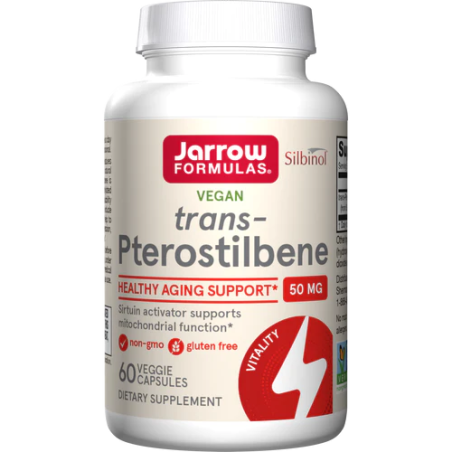 JARROW FORMULAS Dimetylo Resweratrol - Trans-Pterostilbeny (60 kaps.)