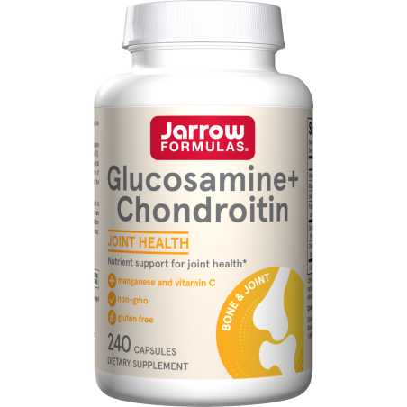JARROW FORMULAS Glucosamine + Chondroitin - Glukozamina z Chondroityną (240 kaps.)