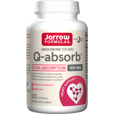 JARROW FORMULAS Ubiquinone Co-Q10 Q-absorb 100 mg - Koenzym Q10 (120 kaps.)