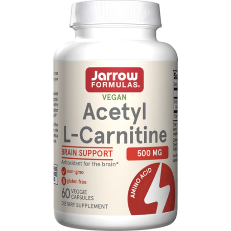 JARROW FORMULAS Acetyl L-Carnitine - Acetyl L-Karnityna 500 mg (60 kaps.)