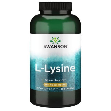 SWANSON Lysine 500 mg (300 kaps.)