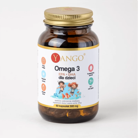 YANGO Omega 3 dla dzieci EPA + DHA (60 kaps.)