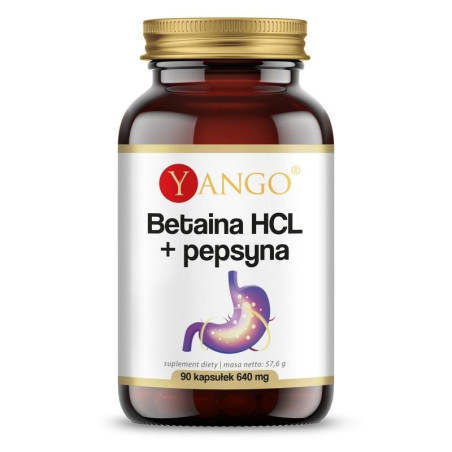YANGO Betaina HCL + Pepsyna (90 kaps.)