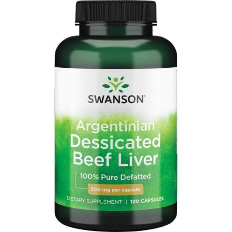SWANSON Argentinian Dessicated Beef Liver (120 kaps.)
