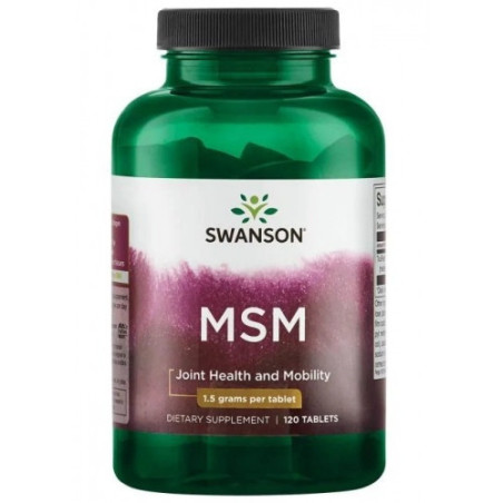 SWANSON Siarka MSM - Metylosulfonylometan TruFlex 1500 mg (120 tabl.)