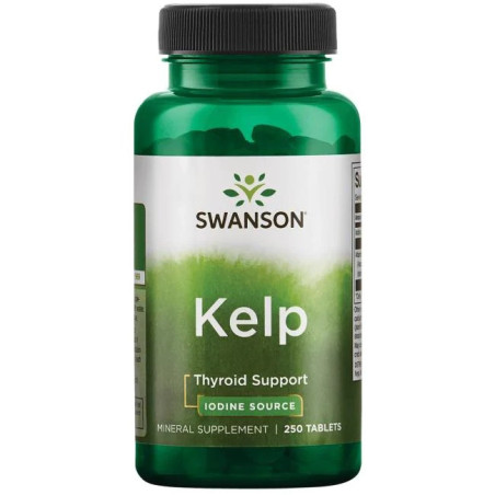 SWANSON Kelp 56 mg - Jod 225 mcg (250 tabl.)