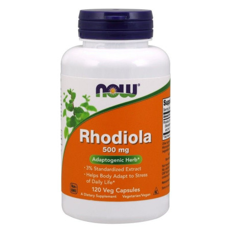 NOW FOODS Rhodiola Rosea - Różeniec Górski 500 mg (120 kaps.)