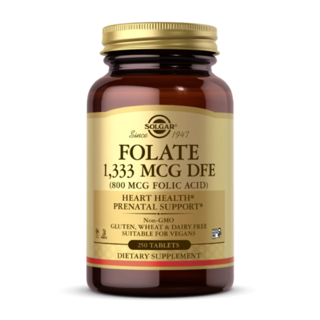 SOLGAR Folate 1333 mcg DFE (800 mcg Folic Acid) (250 tabl.)