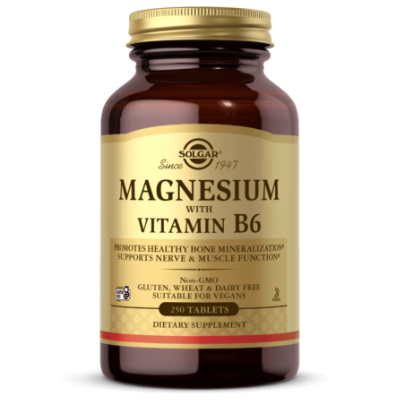 SOLGAR Magnesium with Vitamin B6 (250 tabl.)