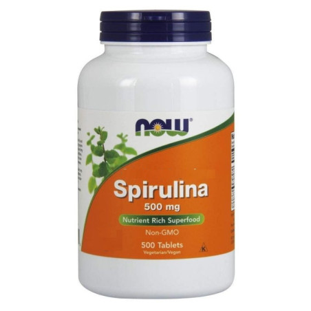 NOW FOODS Spirulina 500 mg (500 tabl.)