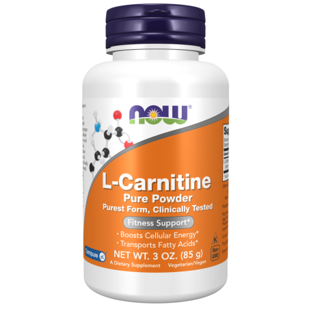 NOW FOODS L-Carnitine - L-Karnityna w proszku (85 g)