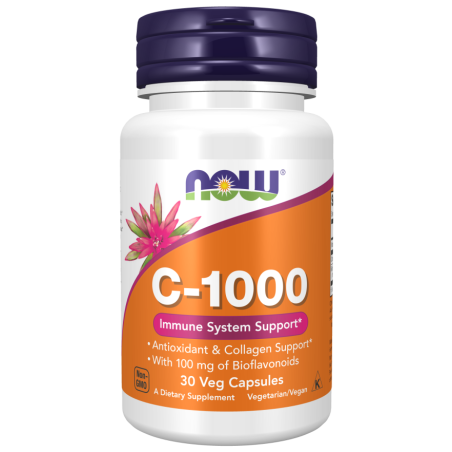 NOW FOODS Witamina C 1000 mg z Bioflawonoidami cytrusowymi (30 kaps.)
